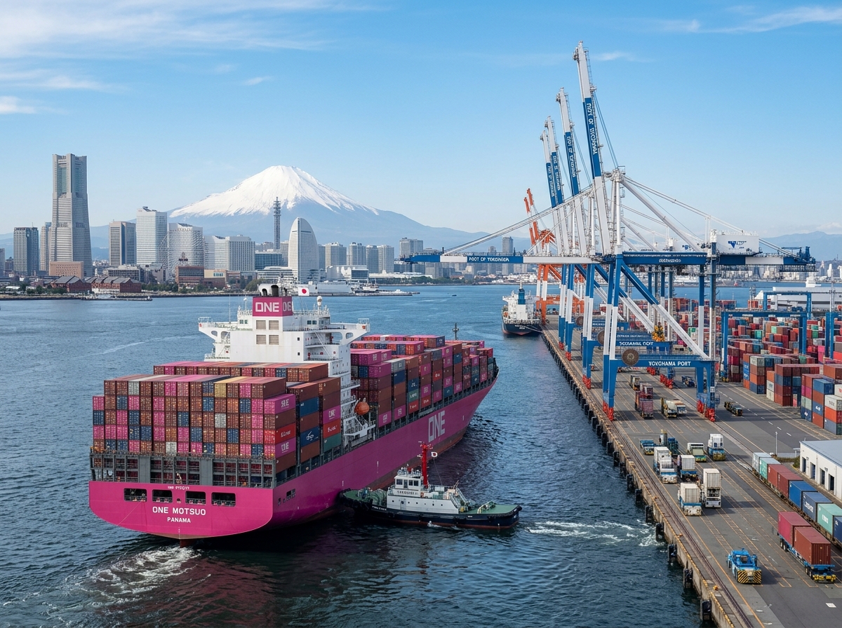 Japan & East Asia maritime container shipping terminal